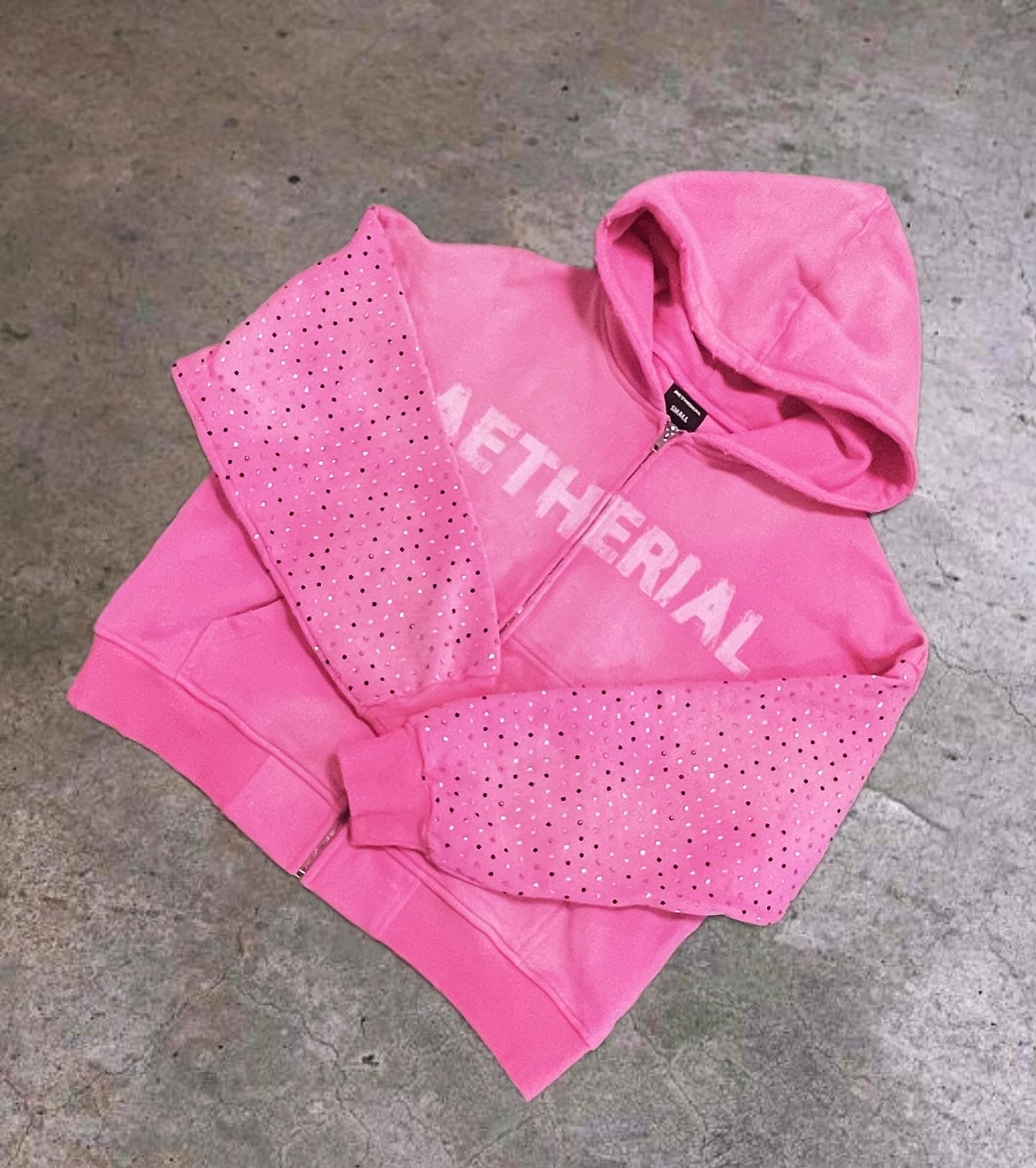 AETHERIAL RHINESTONE ZIP-UP